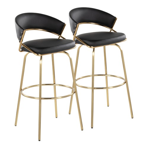 Jie 30" Fixed-height Barstool - Set Of 2